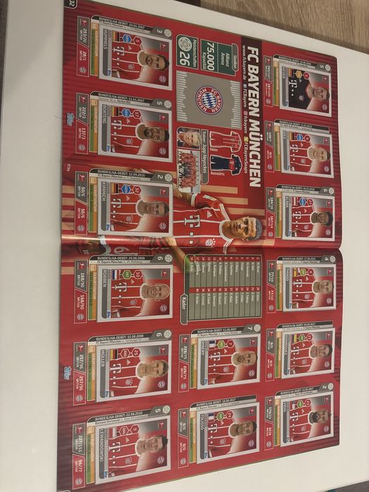 Попълнени албуми Topps Бундеслига 2015/16 и 2017/18