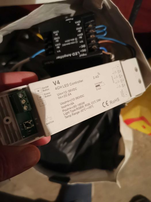 Sursa comutatie pt LED 12V, 12.5A+amplificator+controller
