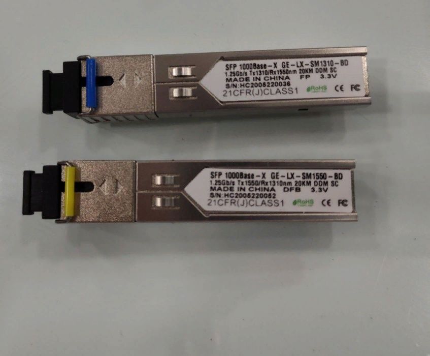 SFP модуль 1.25Gb/s 20км SC