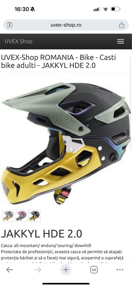 Casca Uvex jakkil hde 2//enduro//bicicleta//trotineta