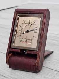 Ceas Jaeger Le Coultre 8 Days Triple Date Alarm Travel Clock 1940 Rar