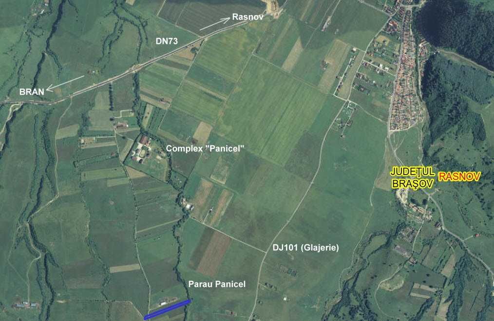 Teren  cu panorama superba, acces la parau, in zona Panicel - Glajerie