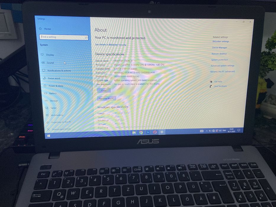 Laptop Asus X550C Intel I5 3337U 8GB SSD 120GB NVidia 720M