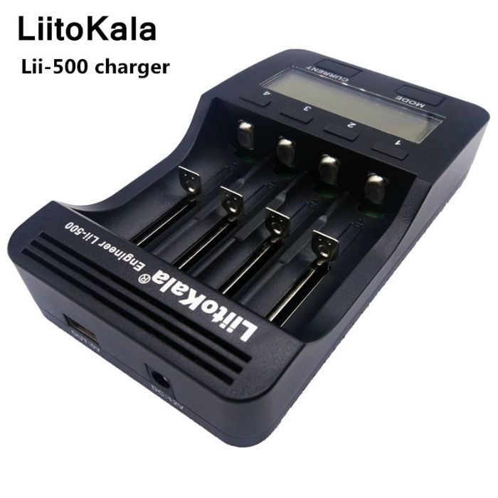 Incarcator inteligent Liitokala pt 4 acumulatori 18650 AA AAA 26650