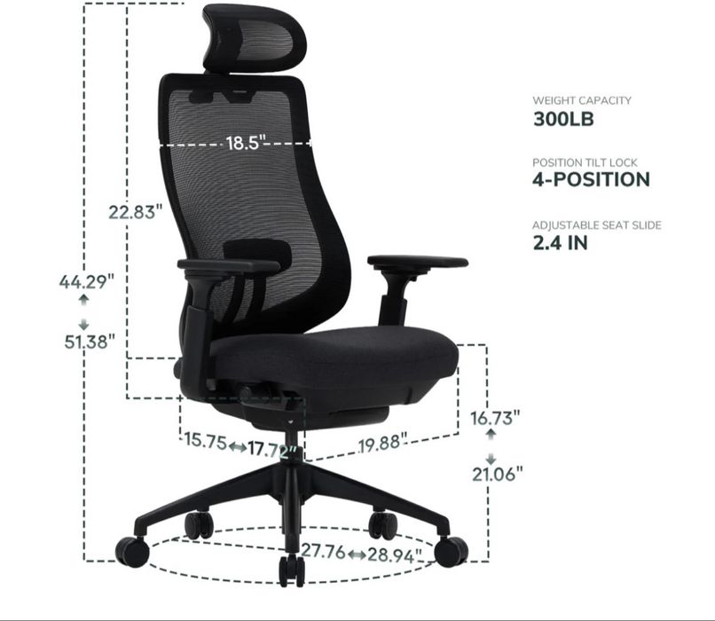 Scaun birou ergonomic COLAMY ATLAS-01 Executive