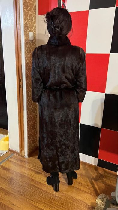 Норковая шуба длинная