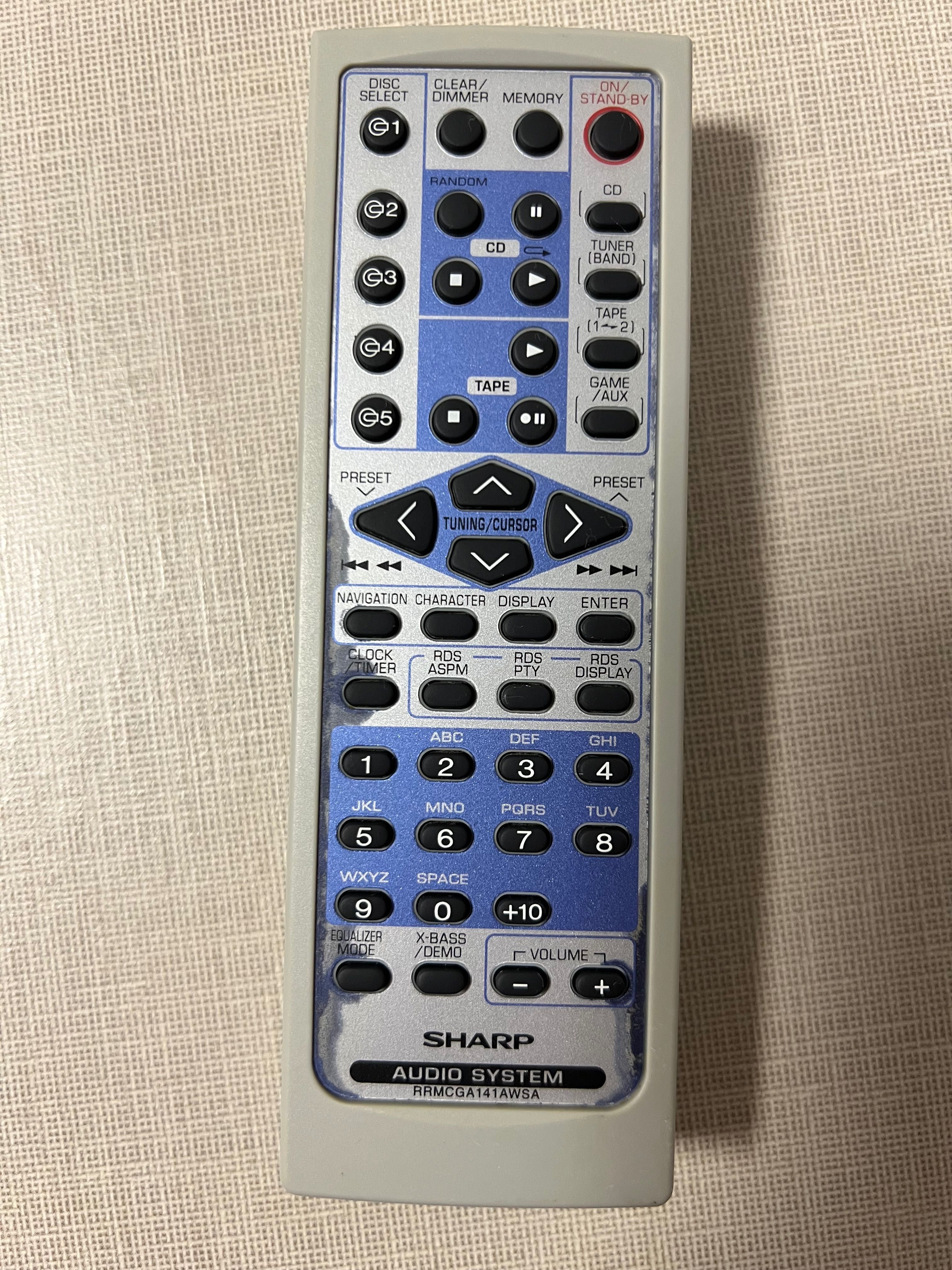 Telecomandă SHARP Audio System RRMCGA141AWSA