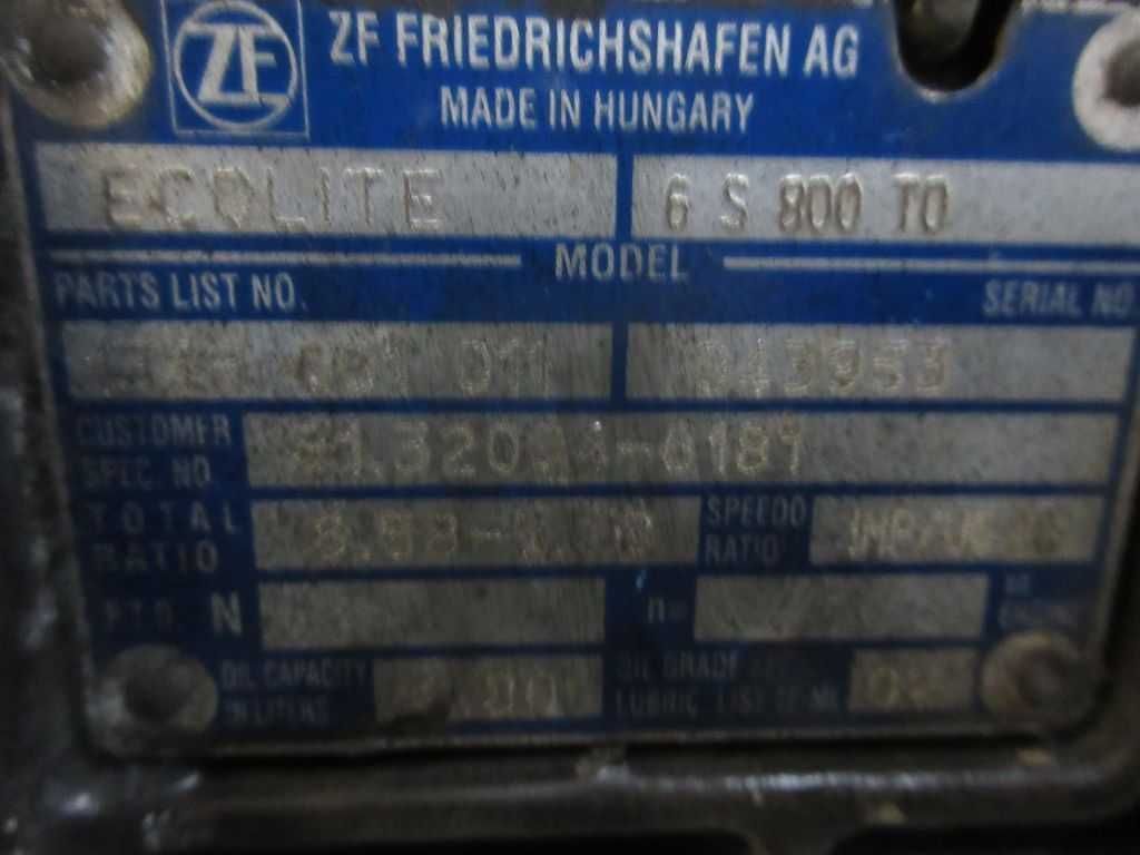 Cutie de viteze 6 S 800 TO pentru camion MAN - Piese de schimb MAN
