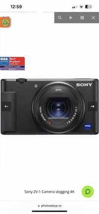 Sony Zv-1 camera foto video pt vlogging