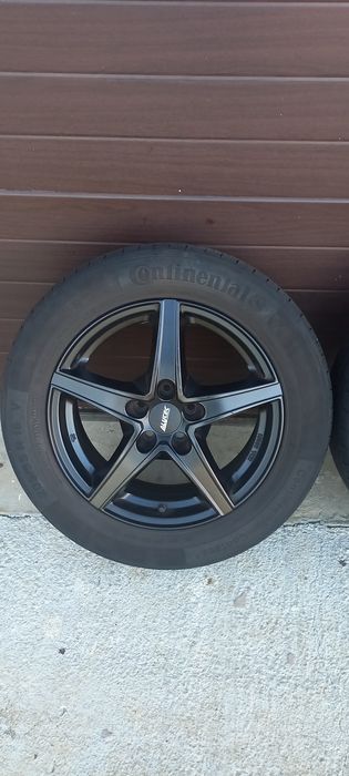 Jante aliaj negre Alutec 5x100 R16 6,5J ET48 VW Audi Skoda Seat