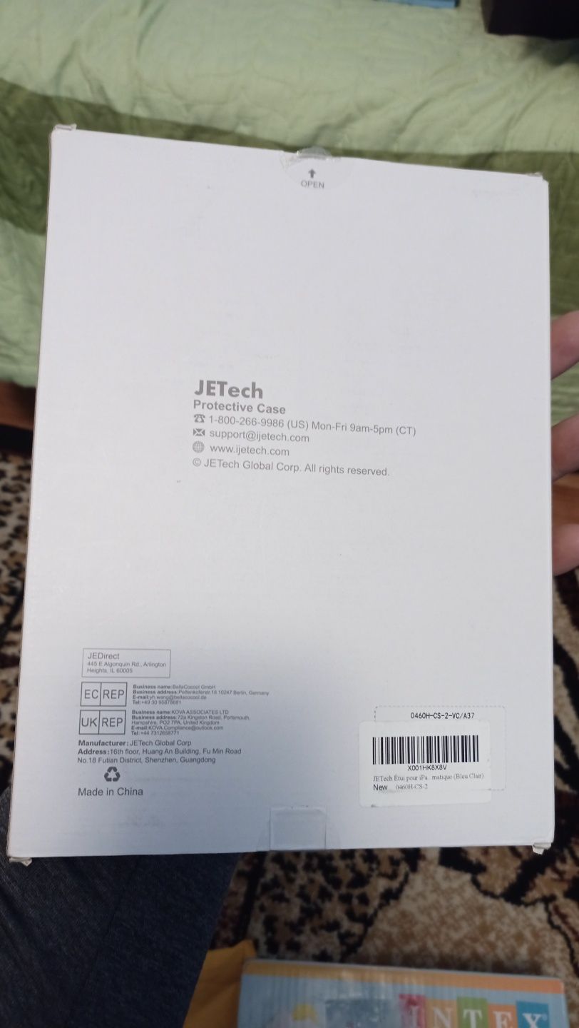 Jetech carcasa iPad Air 1 albastra sigilată