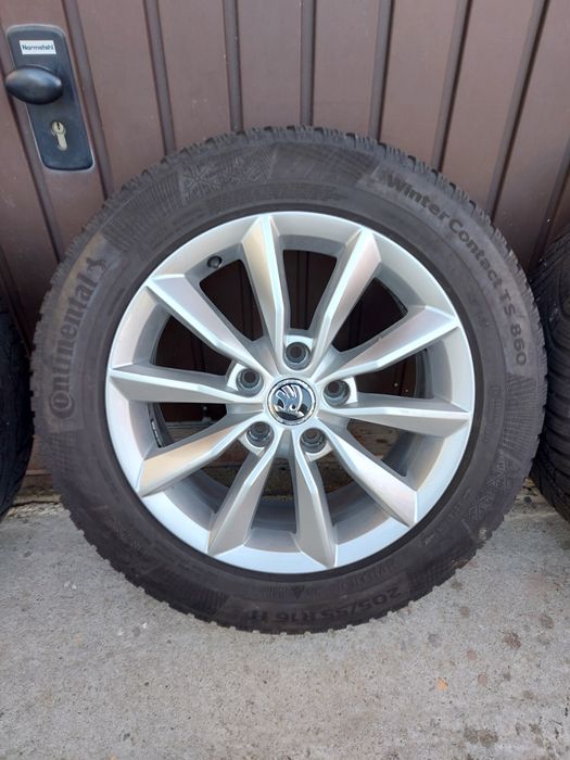 Jante aliaj 16 inch 5x112 originale skoda octavia 3 passat golf audi