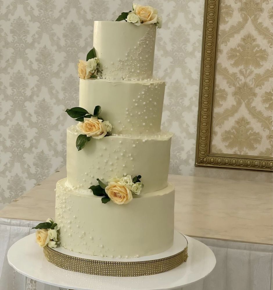 Свадебный торт, на юбилей, день рождения
