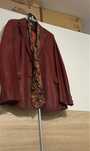 Sacou vintage burgundy piele naturala