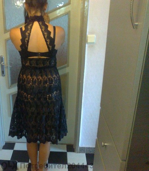 Бутикова рокля от брюкселска дантела