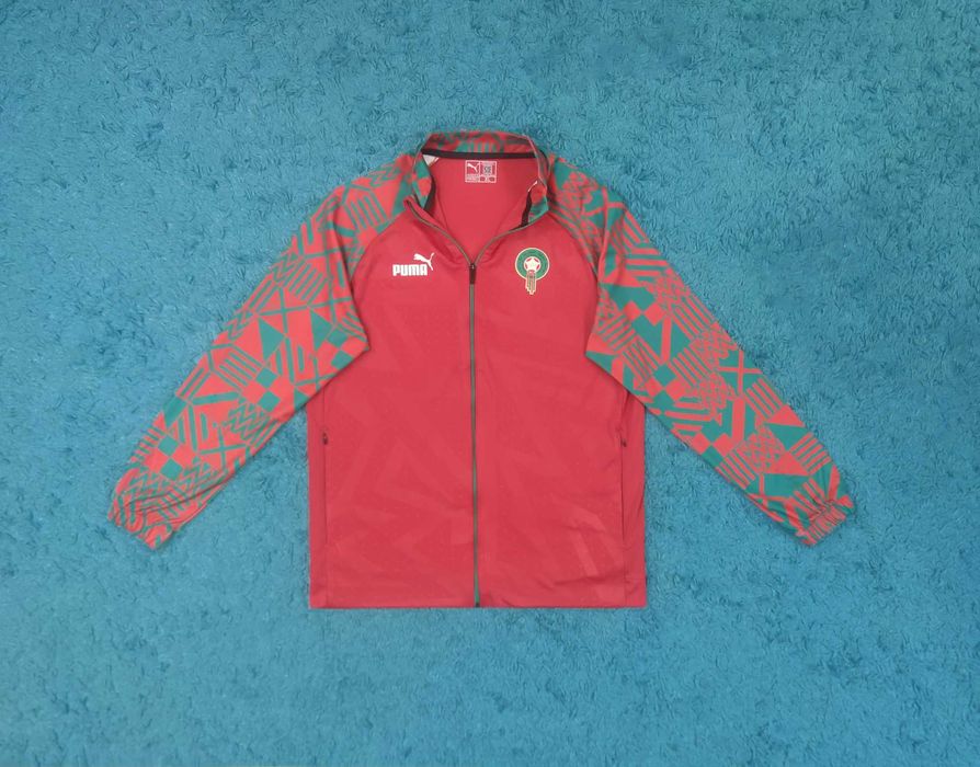 Bluza trening Puma Morroco Green/Red