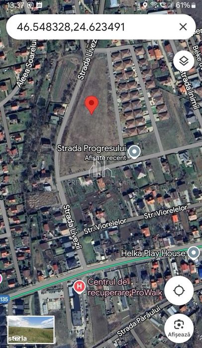 Parcele Teren de Vanzare(PUZ facut) 500 Mp, Str Progresului, Livezeni
