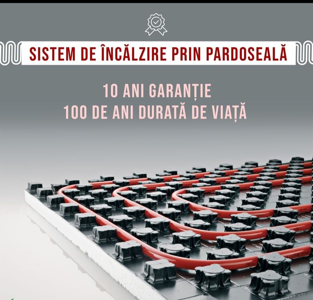 Încălzire în pardoseala 10€/m2