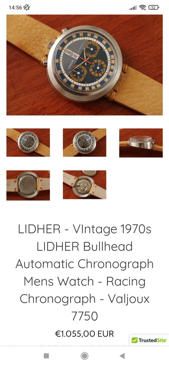 Ceas elvețian mecanic vintage LIDHER DE LUXE Swiss Made