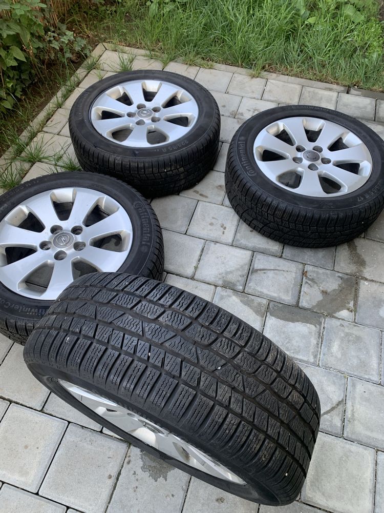 Set jante opel aliaj+ Cauciucuri de Iarna Continental