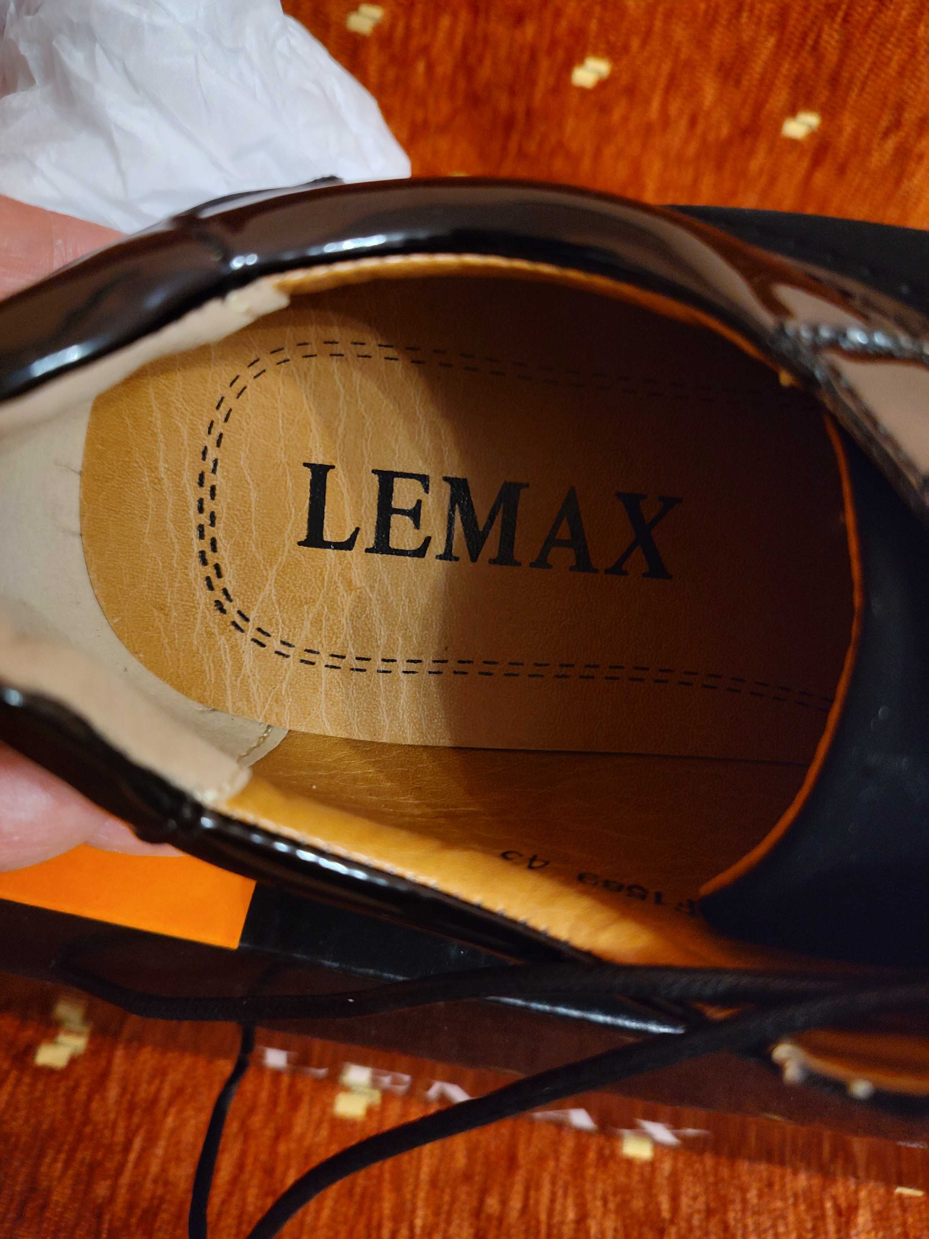 LEMAX-мъжки официални обувки №43