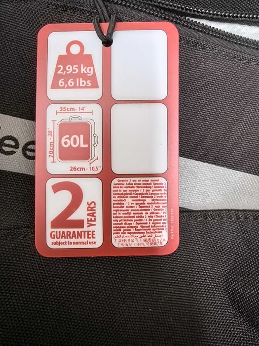 Troler Newfeel 60 Litri, Negru