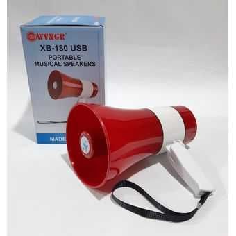 Мощен 25 вата мегафон и сирена за мероприятия XB 180