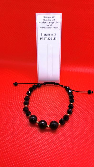 Bratari tip shamballa, cu pietre semipretioase, aur sau argint