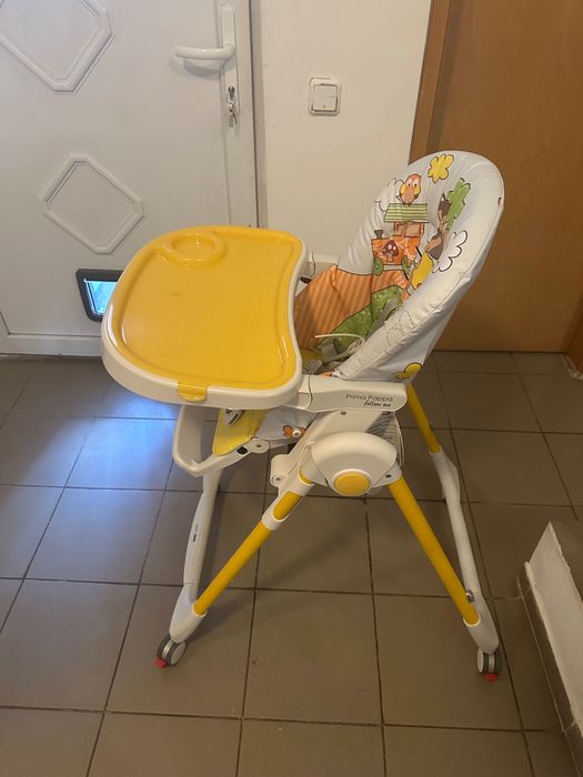 Scaun de masa Peg Perego Prima Pappa Zero Follow Me, Multicolor