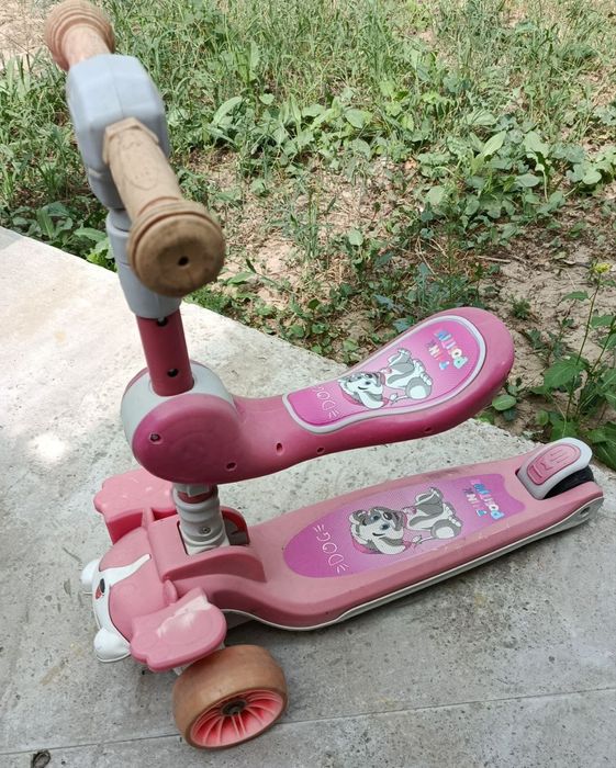 Детская коляска самокат детский