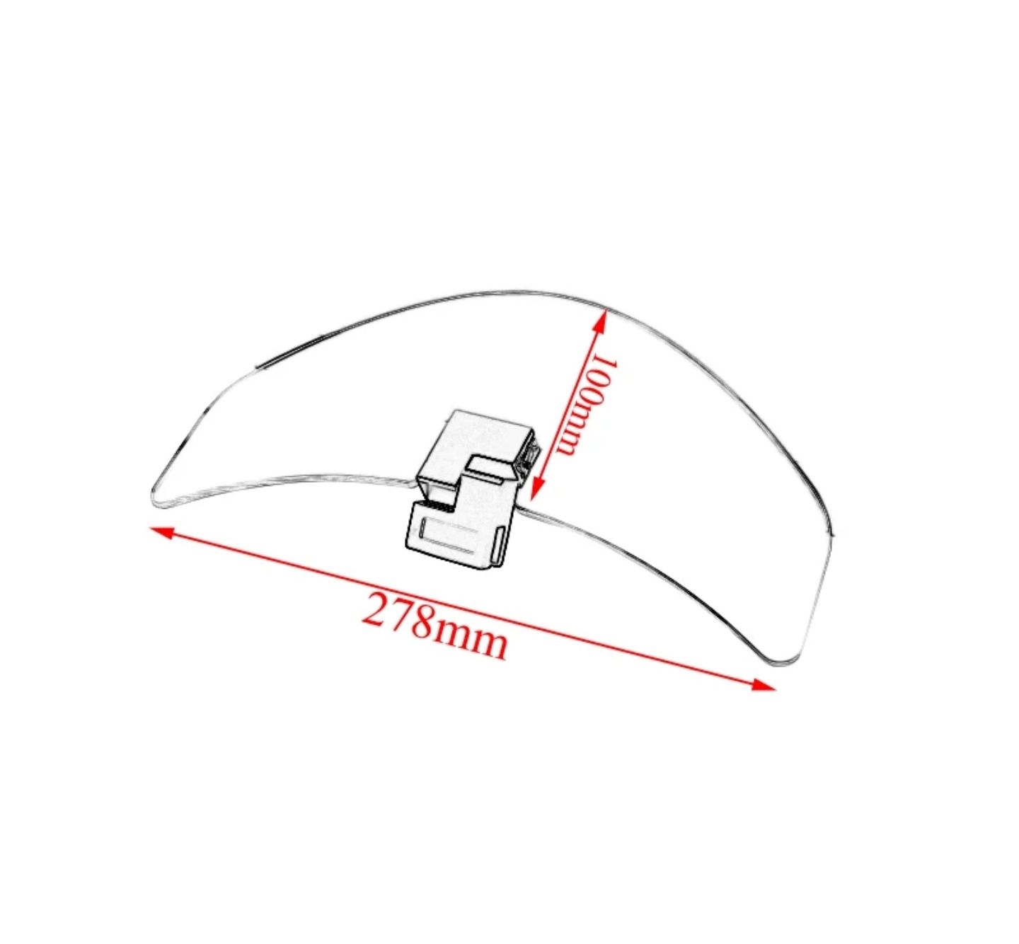 Deflector parbriz moto universal prindere metalica