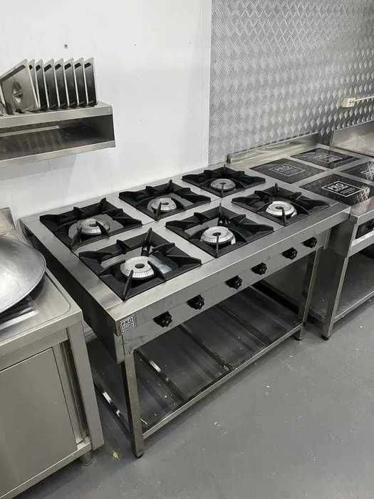 Плита газовая профессиональная, газплита, печь для кафе, ресторана