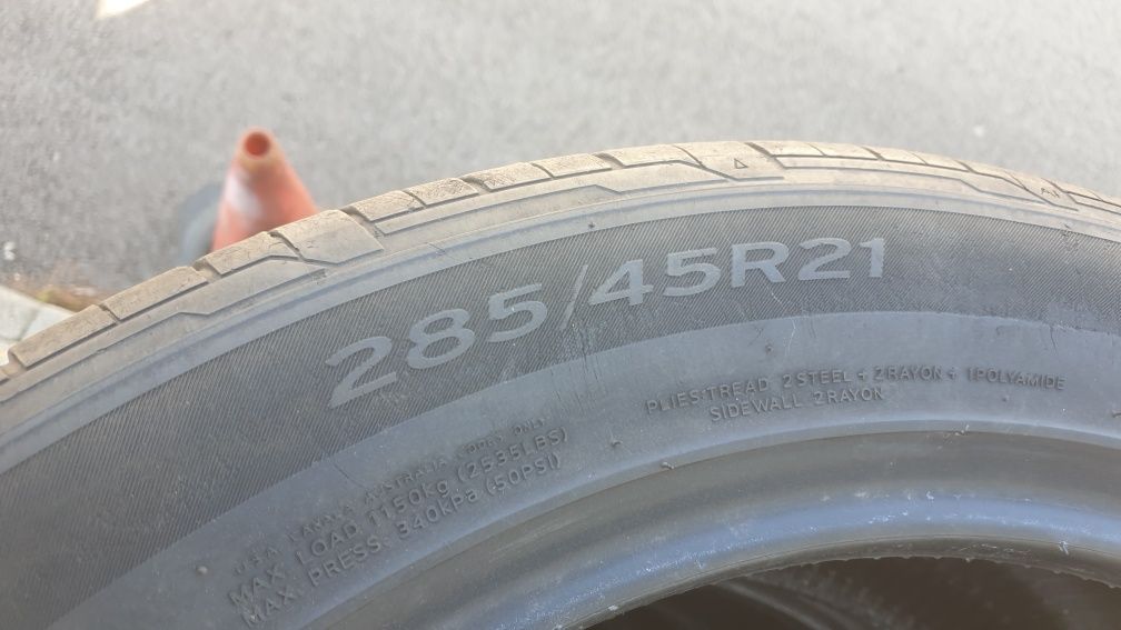 Летни гуми Hankook 4бр. 285/45/21  DOT 16 18г.