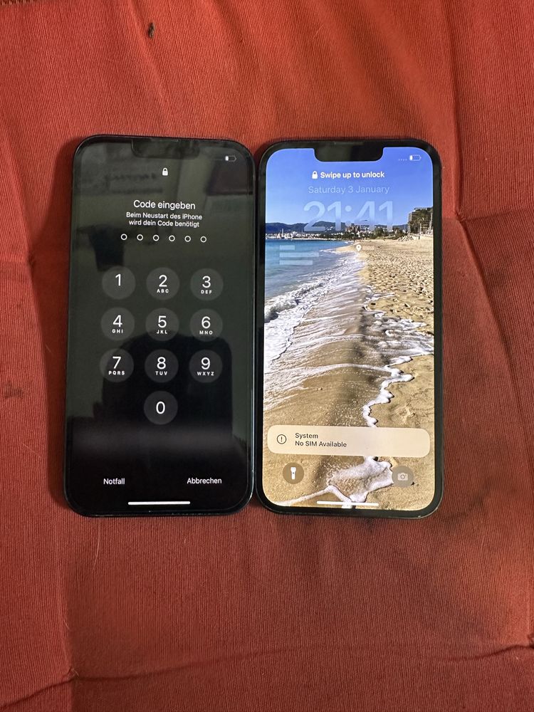 Продавам 2 броя Iphone 13 с ICloud за части