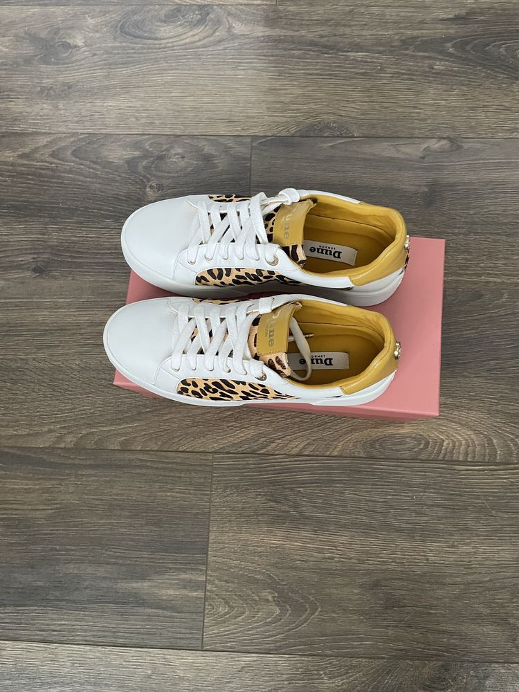 Sneakers/Tenisi dama, din piele, 36, uk 3,(22,5 cm), albi, Dune London