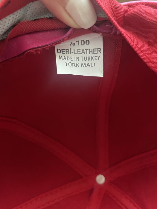 Sapca dama roz- piele