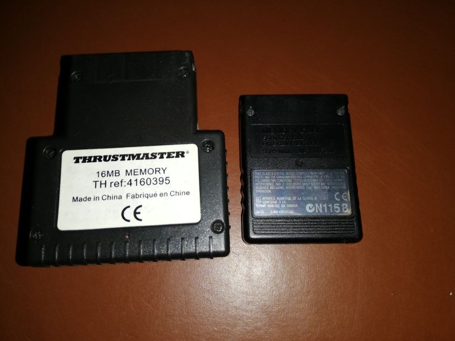 Card SONY PS2 8Mb + Thrustmaster 16Mb Memory