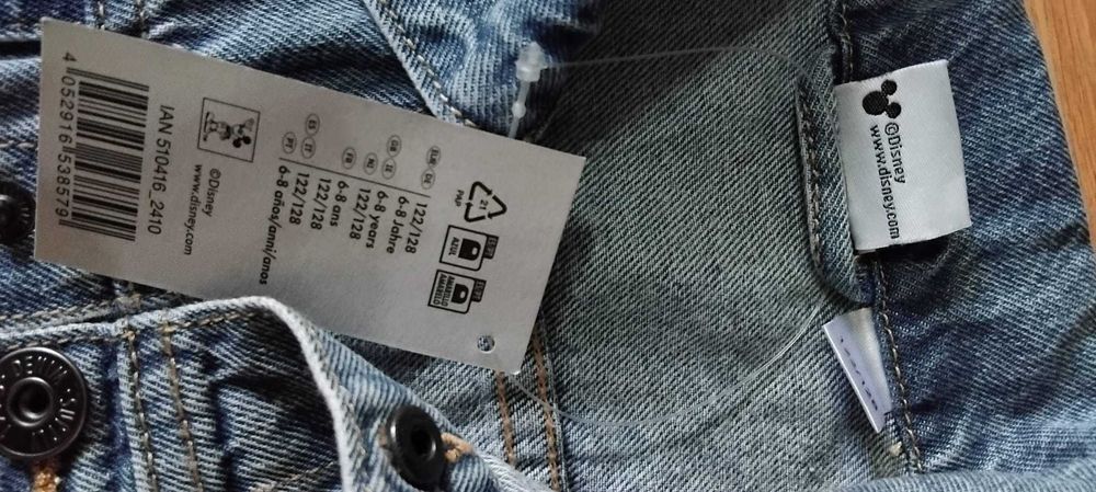Jacheta denim MICKEY.noua,122/128CM