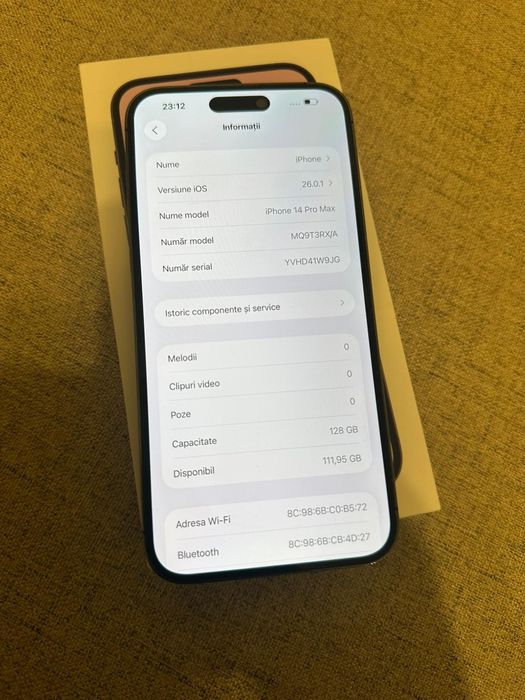 Vand Sau Schimb IPhone 14 PRO Max Deep Purple 128Gb Neverlocked