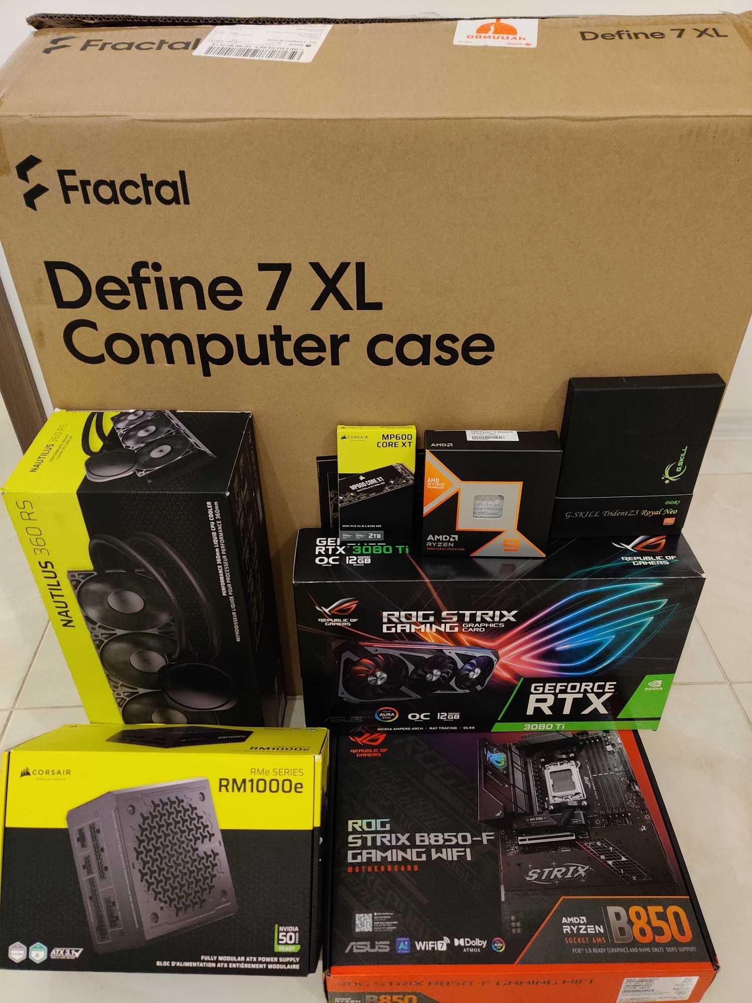 Супер Геймърски компютър Ryzen 9950X3D RTX 3080Ti