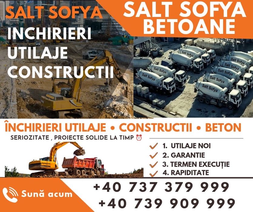 Utilaje Buldoexcavator 8x4 Articulata inchiriat