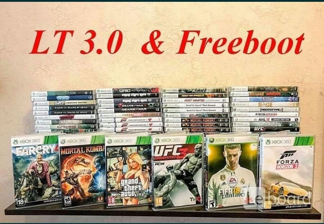 Закачка игр на xbox freeboot LT 3.0 Аврора фристайл