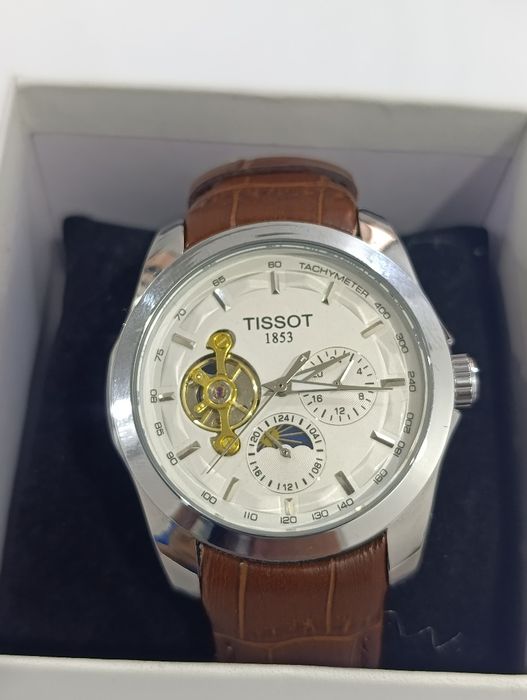 Мужские механические часы Tissot , автоподзавод кожаные ремешки новый
