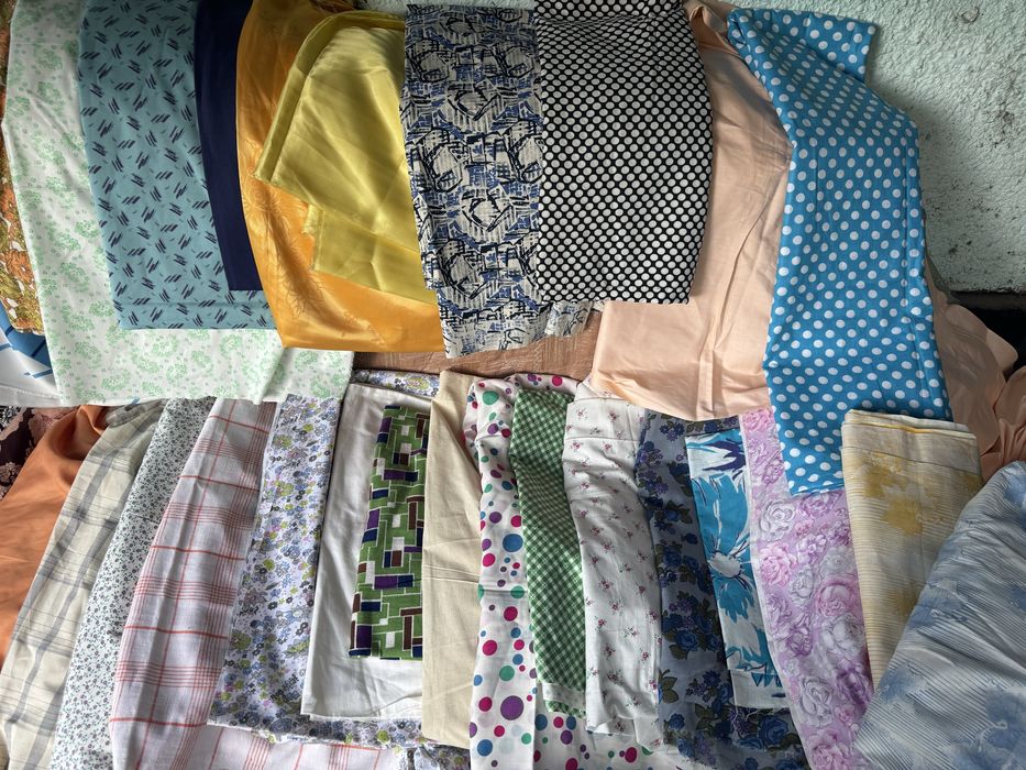 Новые ткани СССР цена за 1 метр 700  тнг