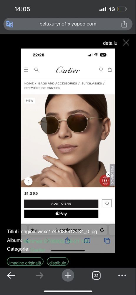 Ochelari de soare Cartier