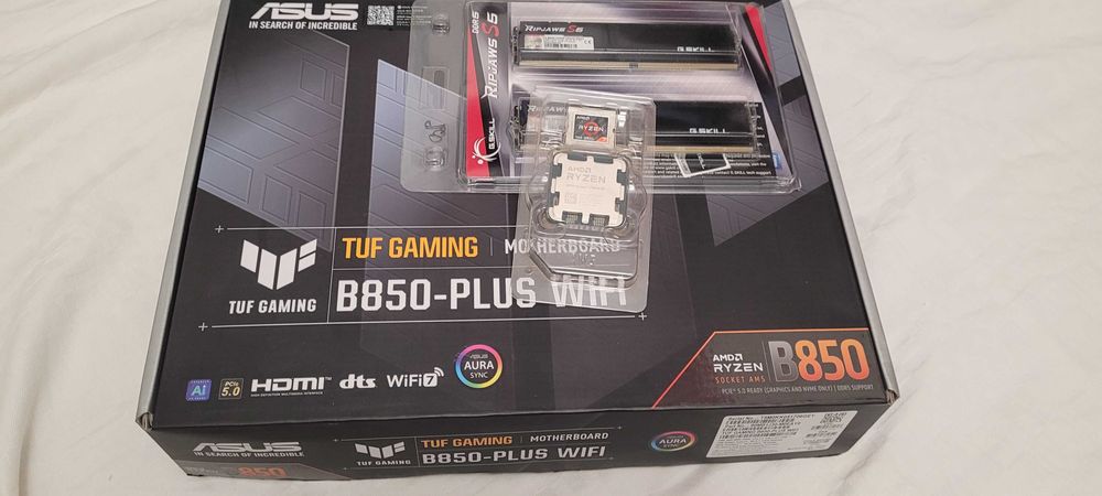 Kit gaming ryzen 7 7800x3d + ASUS TUF GAMING B850-PLUS WIFI +32 gb ram