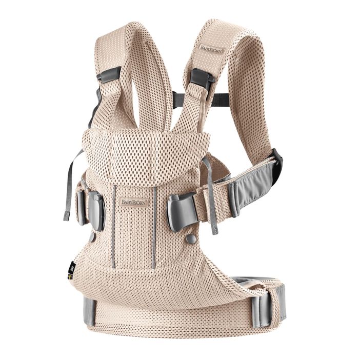 Marsupiu  BABYBJORN bebeluși ONE AIR ANATOMIC roz foarte putin purtat