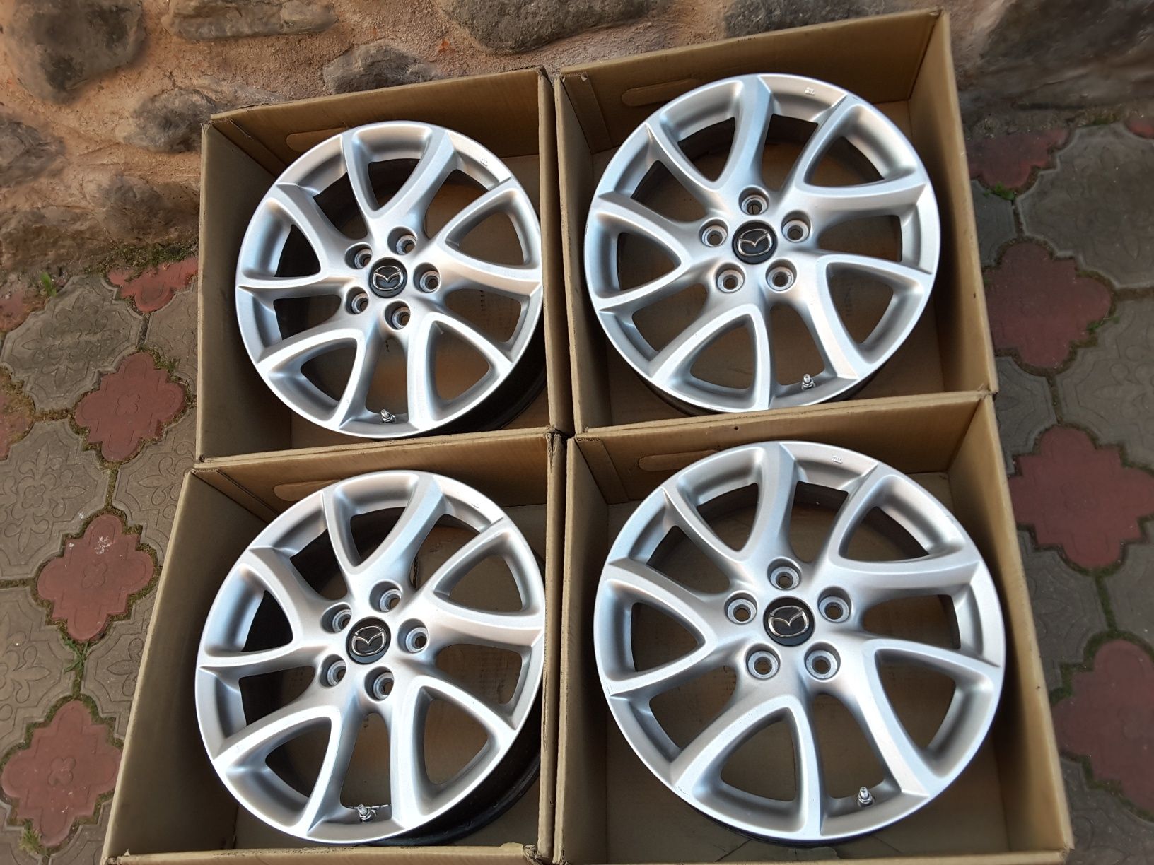jante aliaj 17; 5x114,3;originale Mazda 3,  Mazda 5, Cx-3 cx3