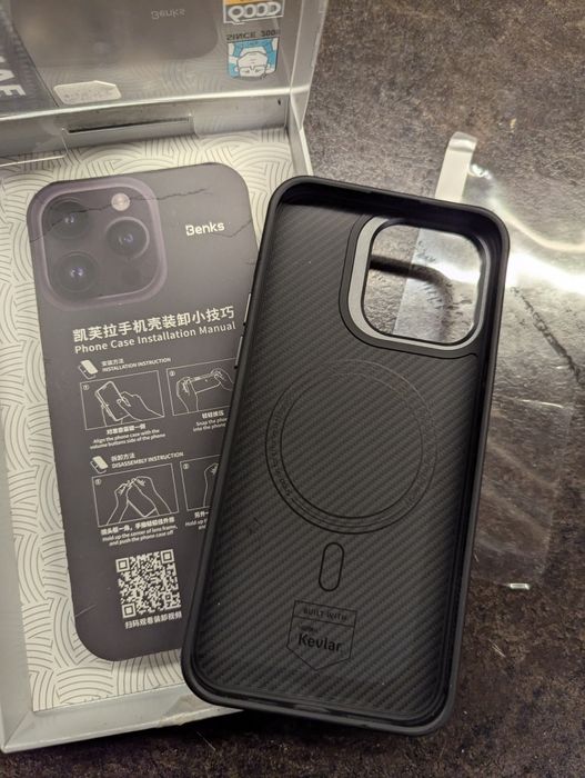 Оригинальный кевларовый чехол на iPhone 15 pro max