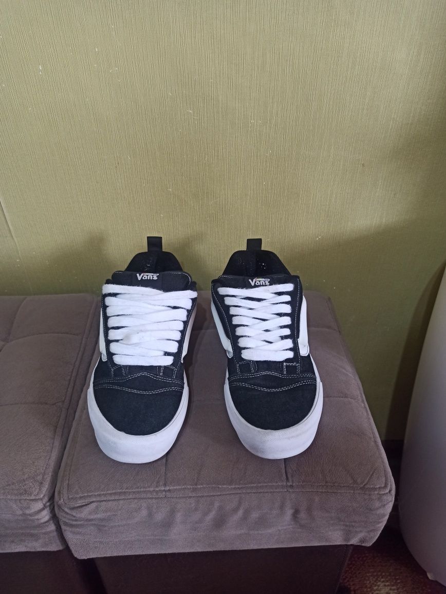 Мужские кожаные ботинки, кроссовки Vans, летние лёгкие кроссовки